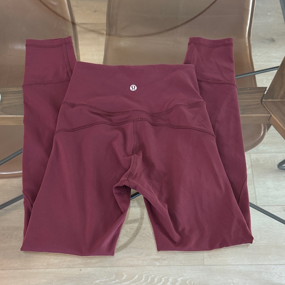 lululemon athletica Burgundy Leggings